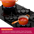 Cooktop 5 Bocas a Gás Automático Vidro Preto Bivolt Eclipse BDS85AEUNA Brastemp