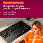Cooktop 5 Bocas a Gás Automático Vidro Preto Bivolt Eclipse BDS85AEUNA Brastemp