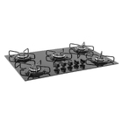 Cooktop 5 Bocas a Gás Superautomático Vidro Preto Bivolt FG5005AVP Suggar