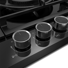 Cooktop 5 Bocas a Gás Automático Preto Bivolt Volcano MG90GQVH1B Midea