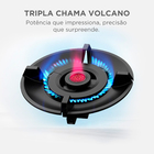 Cooktop 5 Bocas a Gás Automático Preto Bivolt Volcano MG90GQVH1B Midea