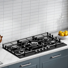 Cooktop 5 Bocas a Gás Automático Preto Bivolt Volcano MG90GQVH1B Midea