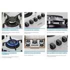 Cooktop 5 Bocas A Gás Tripla Chama Bivolt Vitrum Itatiaia Bra