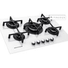 Cooktop 5 Bocas Brastemp Branco Com Duplachama E Trempe Com F