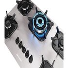 Cooktop 5 Bocas Com Queimador Tripla Chama Bivolt Branco Muel