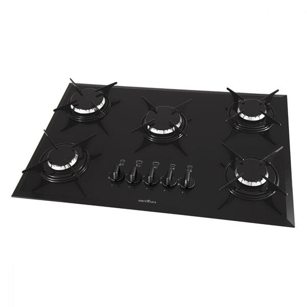 Cooktop 5 Bocas Concept Black Britânia Bivolt Bct7p