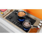 Cooktop 5 Bocas Continental A Gás De Vidro  Temperado Preto (
