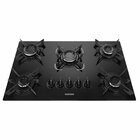 Cooktop 5 Bocas Electra Á Gás Bivolt Itatiaia Preto Preto