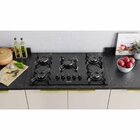 Cooktop 5 Bocas Electra Á Gás Bivolt Itatiaia Preto Preto