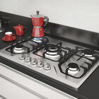 Cooktop 5 Bocas Electrolux A Gás Inox Com Tripla Chama E Grad