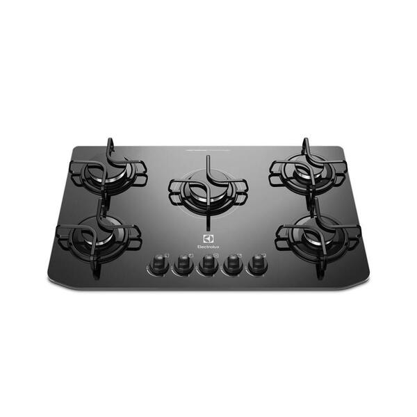 Cooktop 5 Bocas Electrolux Preto A Gás Glp - Gc70v