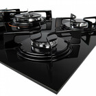 Cooktop 5 Bocas Preto Com Mesa De Vidro E Tripla Chama Atlas