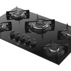 Cooktop 5 Bocas Preto Com Mesa De Vidro E Tripla Chama Atlas