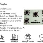 Cooktop 5 Bocas Ultra Chama Arame Cor:branco