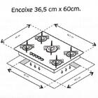 Cooktop 5 Bocas Ultra Chama Verde Água Chamalux Bivolt
