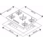 Cooktop 5 Bocas Ultra Chama Verde Água Chamalux Bivolt