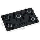 Cooktop 5 Bocas Venax Sognare Preto Gas Glp