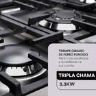 Cooktop A Gás 05 Bocas Eos Ecg05 Inox Bivolt