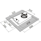 Cooktop a Gás 127V (110V) 1 Bocas Franke Preto 14640