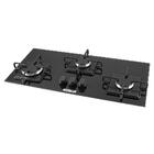 Cooktop A Gás 3 Bocas Slim Automático Built Preto Bivolt