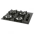 Cooktop A Gás 4 Bocas De Vidro Preto Suggar Bivolt Fg4004vp