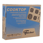 Cooktop à Gás 4 Bocas Vidro Preto Bivolt Infinity Fischer