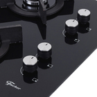 Cooktop à Gás 4 Bocas Vidro Preto Bivolt Infinity Fischer