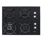 Cooktop à Gás 4 Bocas Vidro Preto Bivolt Infinity Fischer