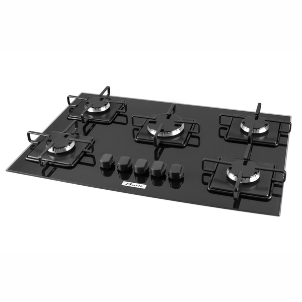 Cooktop A Gas 5 Bocas Built Blt5qpr Preto Bivolt