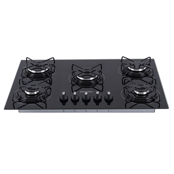 Cooktop a Gás 5 Bocas Preto Mondial