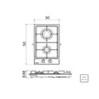 Cooktop a Gás Bivolt 2 Bocas Metal Prata Tramontina