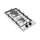 Cooktop a Gás Bivolt 2 Bocas Metal Prata Tramontina