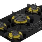 Cooktop Arena 5 Q Preto/amarelo Glp