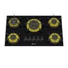 Cooktop Arena 5 Q Preto/amarelo Glp