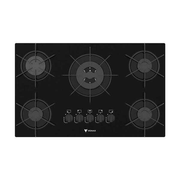 Cooktop Arena 5 Q Preto/preto Glp
