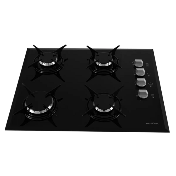Cooktop Britânia 4 Bocas Preto Bct4p – Bivolt