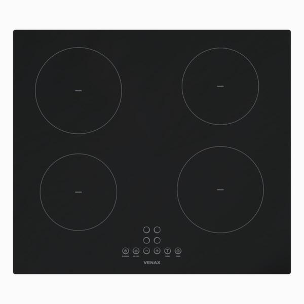 Cooktop De Inducao 4 Bocas Venax Eclipse Preto 220 V