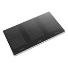 Cooktop de Indução 6 Bocas Preto 90cm Bridge Tecno