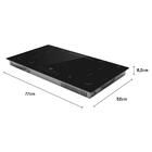 Cooktop De Indução Embutir Hq 5 Bocas Painel Touch Free Zone