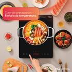 Cooktop De Indução Hq 1 Boca Portátil 1200w Preto Hq-ids2001p