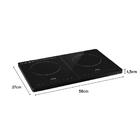 Cooktop De Indução Hq 2 Bocas Portátil 2000w Preto Hq-ids3502