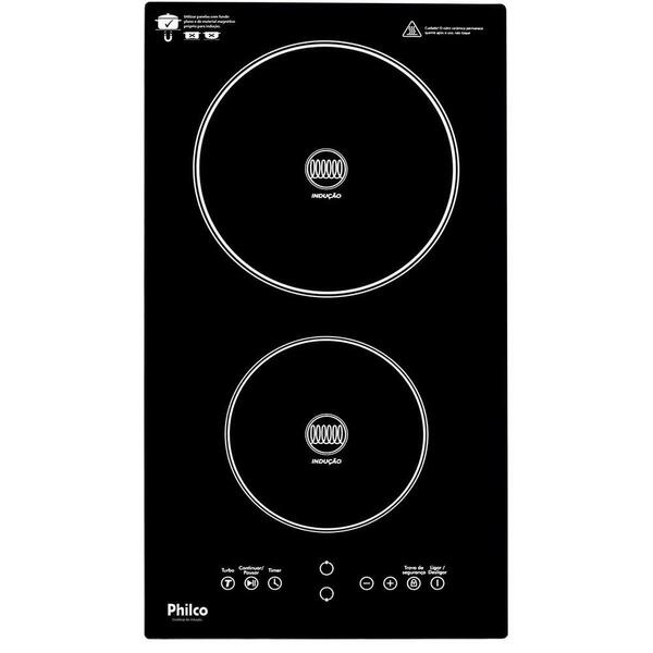 Cooktop De Indução Philco 2 Bocas Painel Touch Pct11p 220v