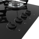 Cooktop Fogatti À Gás Fgt 4b Vidro Preto Flange Inox