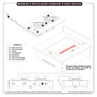 Cooktop Fogatti Safe Ferro Fundido 2 Bocas A Gas