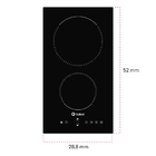 Cooktop Gallant 2 Bocas Vitrocerâmico Cor Preto Indução 220v