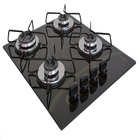 Cooktop Gás Glp 4 Bocas Mesclado Ultra Chama Vidro Bivolt