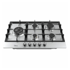 Cooktop Inox 5 Bocas a Gás Automático Bivolt CYB5B Tripla Chama Midea