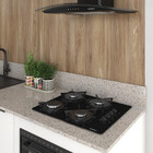 Cooktop Nardelli À Gás Ndl 4b Vidro Preto Flange Esmaltada