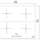Cooktop Por Indução Square Slider B Aei 60 Vitroceramico Coma