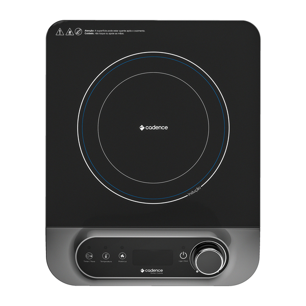 Cooktop Portátil 1 Boca Indução Vidro Chumbo e Preto 220V Perfect Cuisine FOG600 Cadence